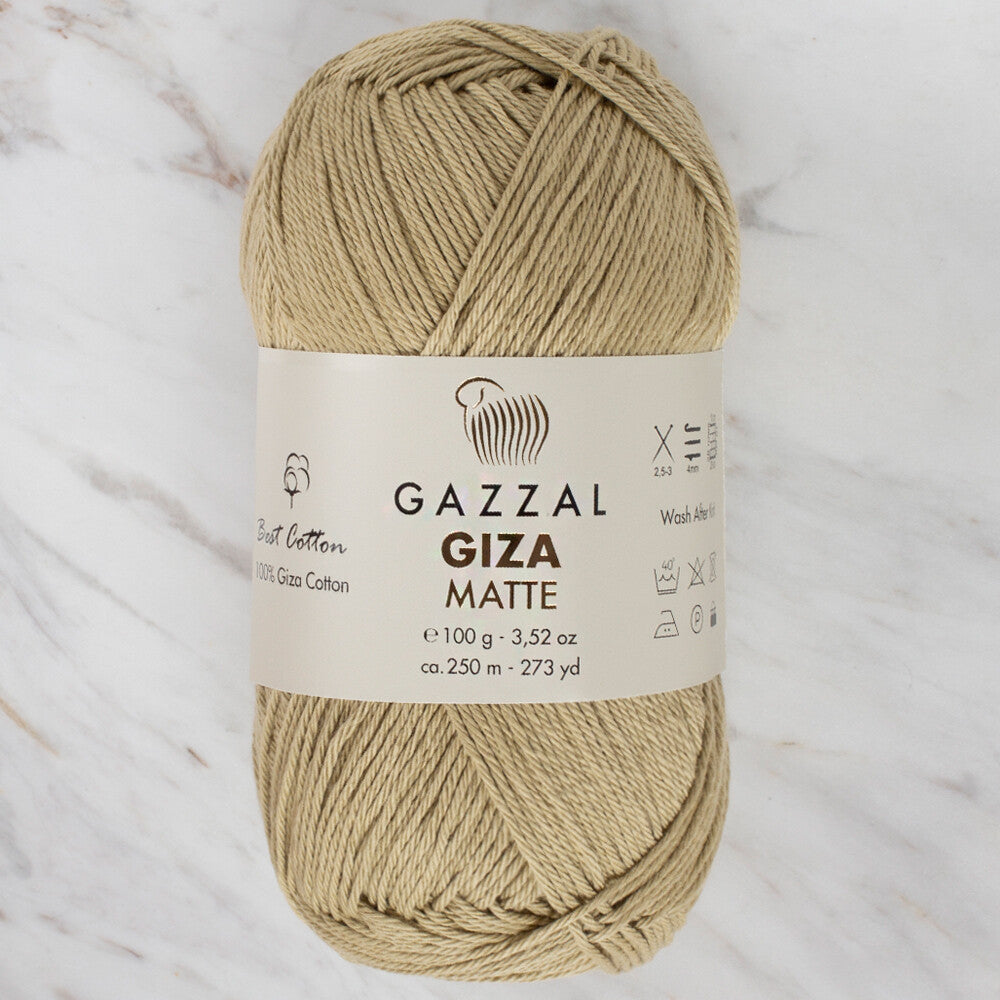 Gazzal Giza Matte Pastel Yeşili El Örgü İpi - 5594